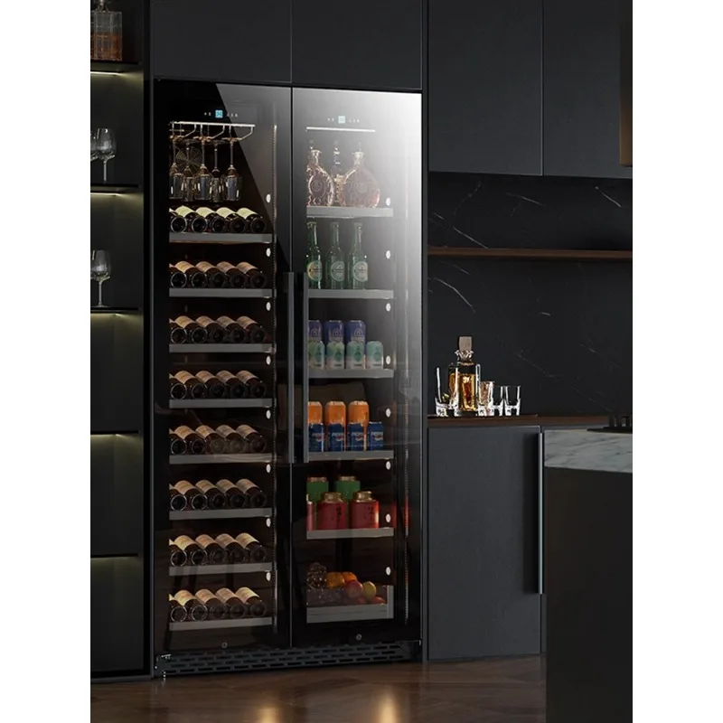 Airo Double-door Ultra-thin Constant-temperature Large-capacity Wine Display Cabinets Dual-temperature Control Built-in Models