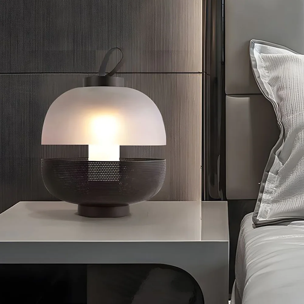 Nordic Frosted Glass Table Lamp, LED Dimmable, Hot Sale Home Decor for Bedroom Bedside Aliexpress