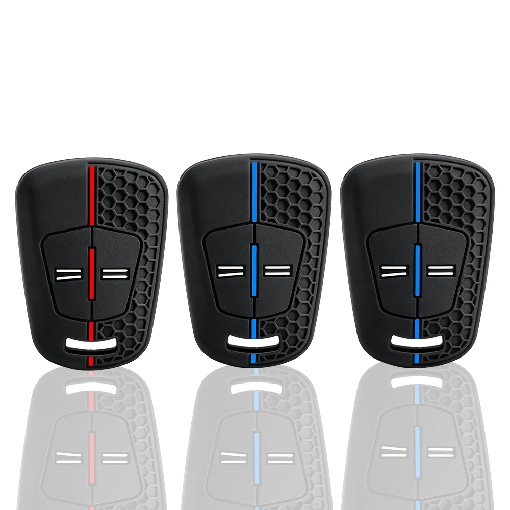 For Opel Vauxhall Corsa D 2007-2012 Meriva B 2010-2013 Astra H 2004-2009 Zafira B 2 Button Silicone Remote Car Key Accessories