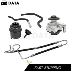 DATA Power Steering Pump + Hoses + Reservoir with Cap for BMW E46 325i 330i (01-05)