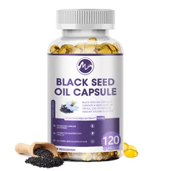 Black Seed Oil Capsules - Supports Cardiovascular Health, Joint and Digestive Health Hair Growth & Skin Health Non-GMO