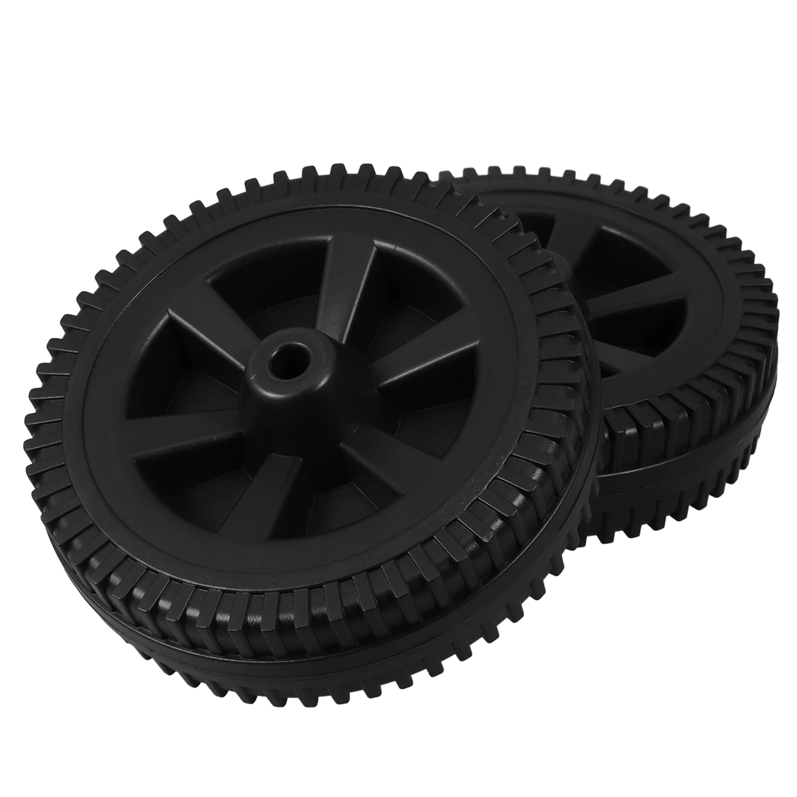 

2pcs BBQ Wheels 7 Inch Plastic Caster for Grill Cart Gas Grills Replacement Parts Durable Heat Resistant Lightweight
