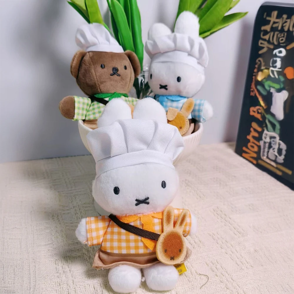 Kawaii Miffy Cute Pendant Baking Cartoon Rabbit Plush Ornaments Versatile Shoulder Bag Decoration Girl Festival Gift