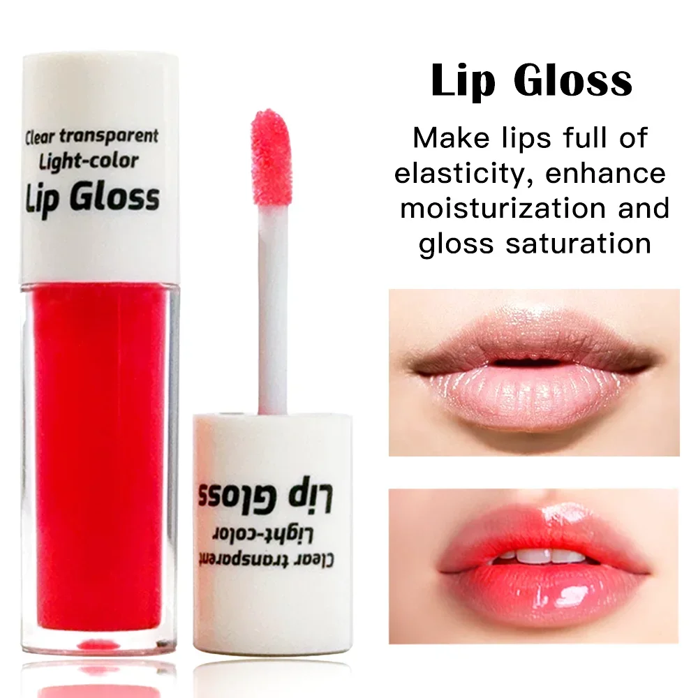 JUJU DREAM Fuchsia Pink LipGloss Sheer Tinted Lip Gloss Glossy Lip Tint Bright Pink Lip Color Glass Lips Makeup Liquid Lip Gloss