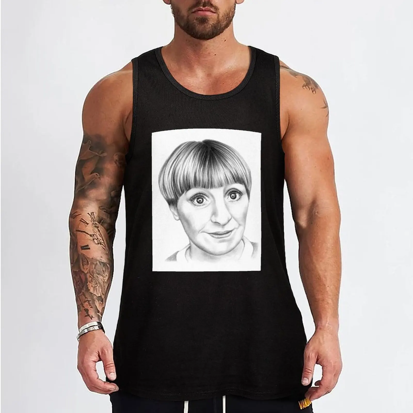 Victoria Wood Tank Top t shirts gym clothing men fashion 2024 man