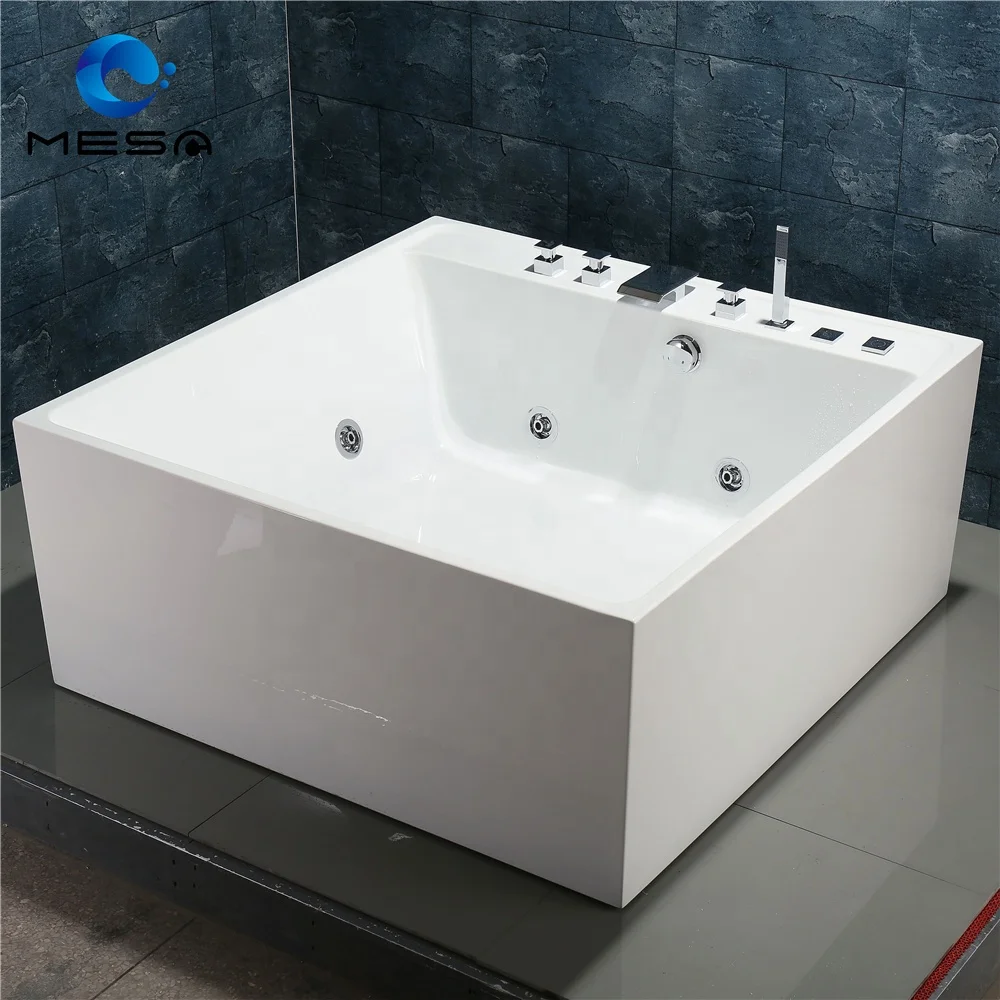 Single Person Freestanding Whirlpool Spa Tubs Acrylic Massage Bathtub With Hydro Systems