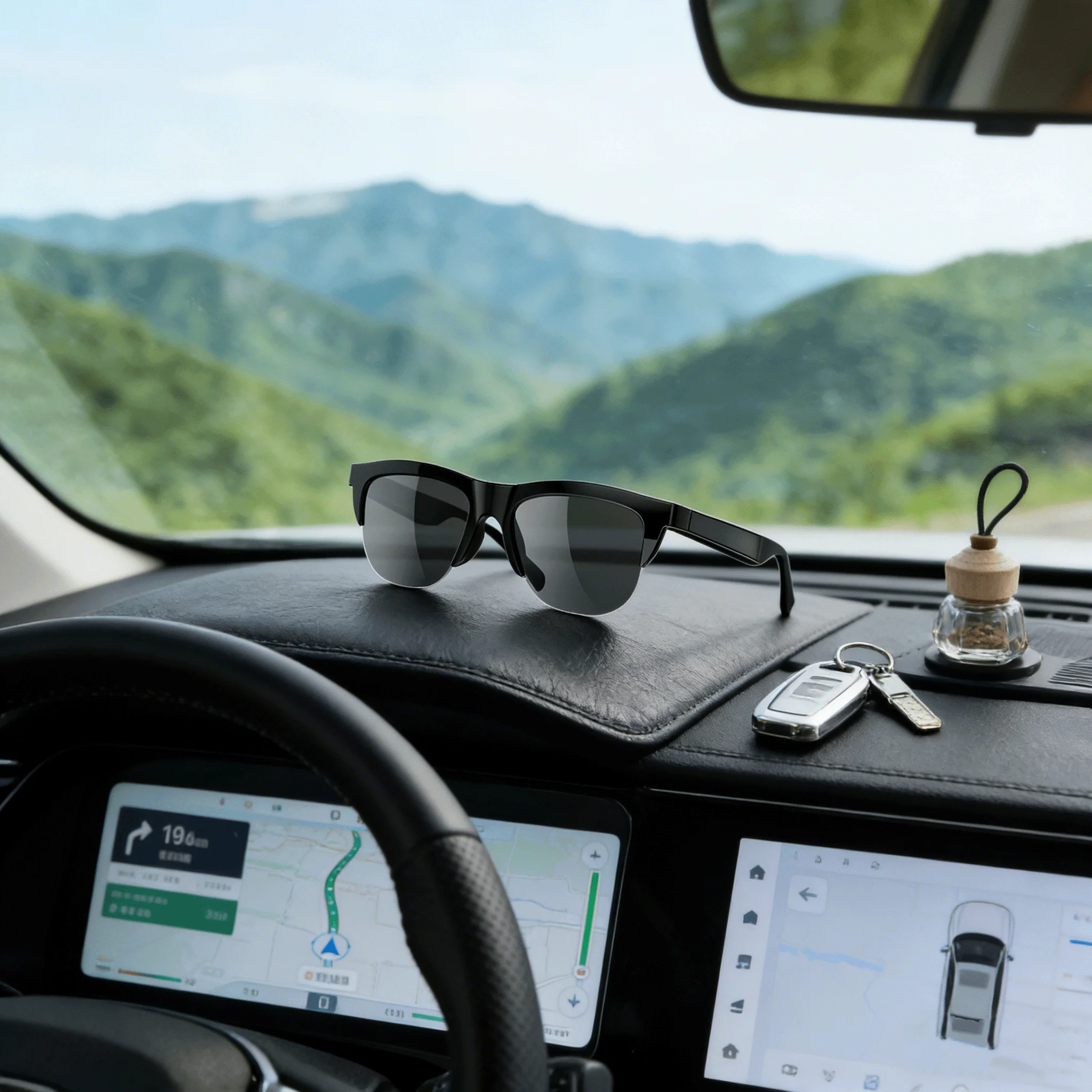 

Smart Bluetooth Sunglasses: All-in-One Wireless Audio & Sun Protection, Dual Speaker Sports Glasses for HD Calls & Music