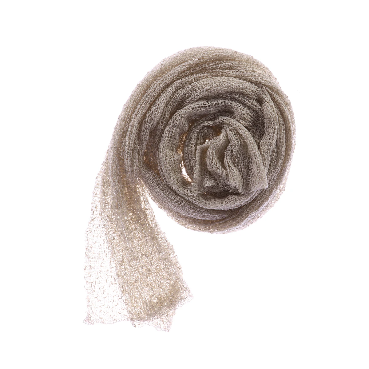 

Pure Cotton Elastic Wrap Newborn Baby Girl Photo Props Photography Beige Accessoire Long Swaddle Blanket Stretch Knit