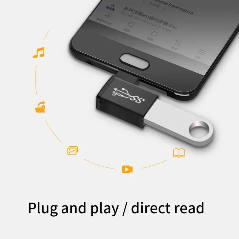 USBオス-タイプcエルボーアダプター、高速伝送、タイプc-usb3.0メスコンバーター