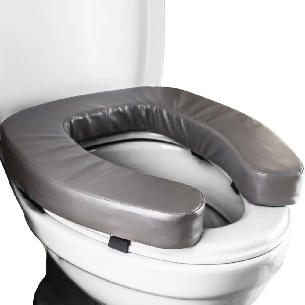 

Thick Padded Raised Toilet Seat Cushion Washable Waterproof Heighted Toilet Seat Cover High-Density Foam Easy To Install