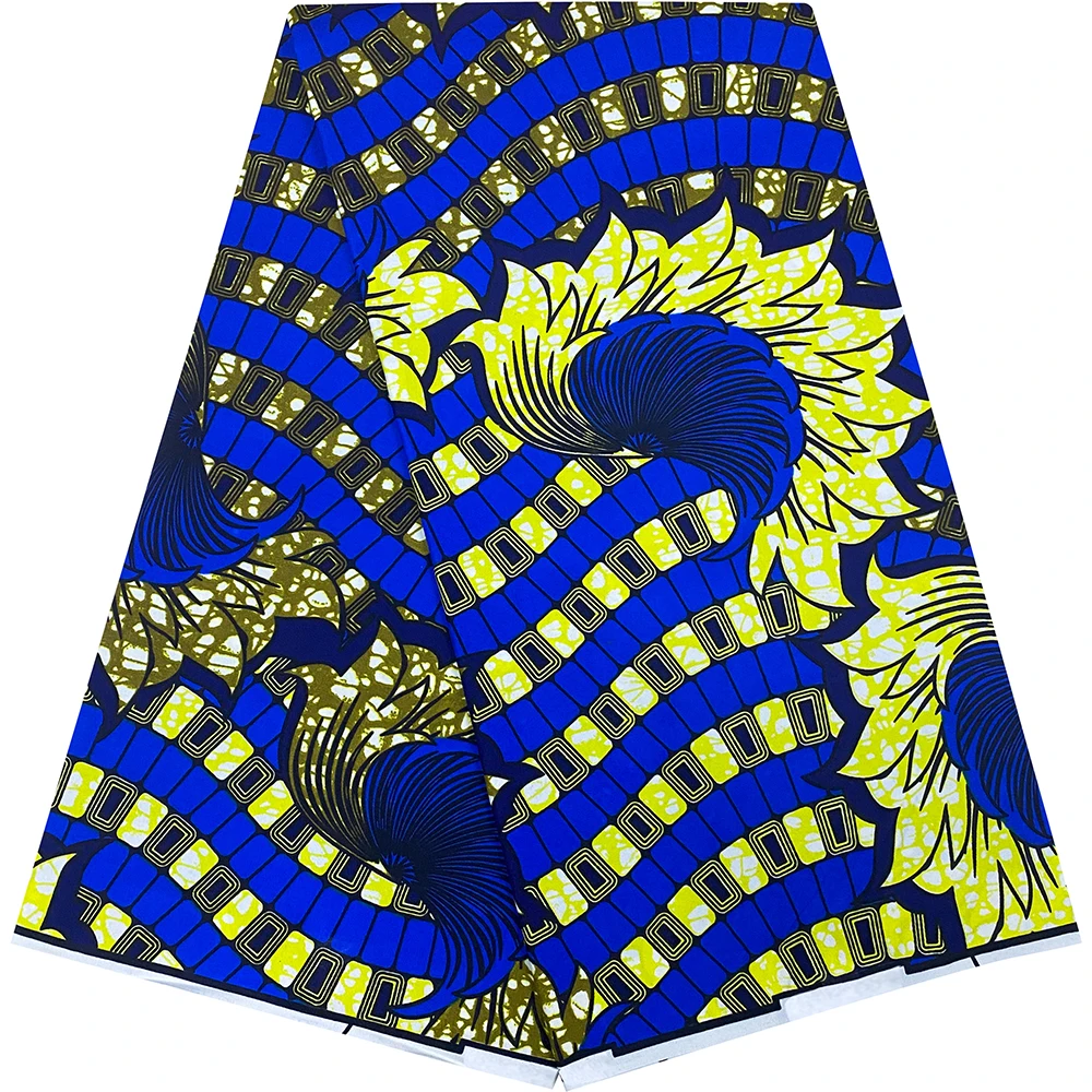 

Authentic African Ankara Wax Fabric 6 Yards Fresh Stock Top Quality Perfect for Sewing DIY Projects