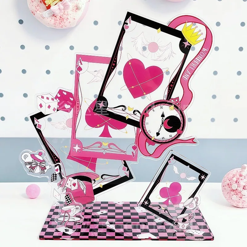 wonderland-fantasy-acrylic-scene-standee-poker-design-character-display-holder-for-anime-kpop-merch-desk-decor-shooting-prop