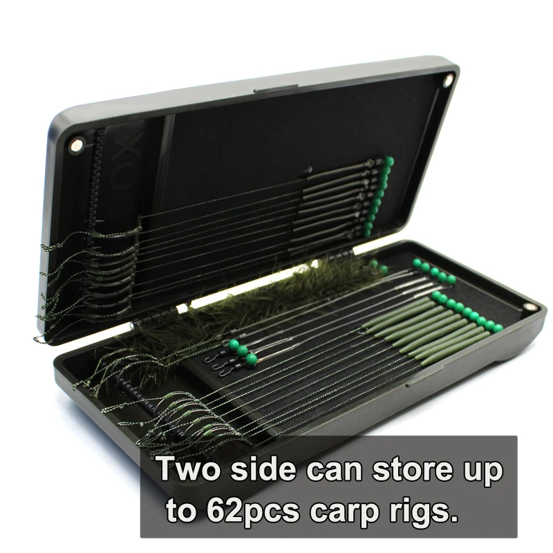 

Carp Fishing Hook Link Rig Wallet Tackle Box Zig Chod Stiff Hair Rig Storage Box for Carp Fishing Line Equipment