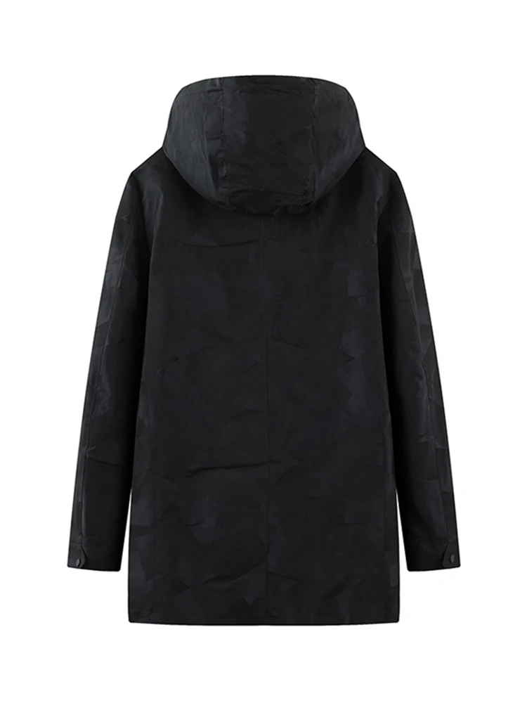 

Удобная мужская ветровка с капюшоном Jaet с камуфляжным рисунком, осенняя верхняя одежда средней длины, брендовые товары для излишков, молодежная мода