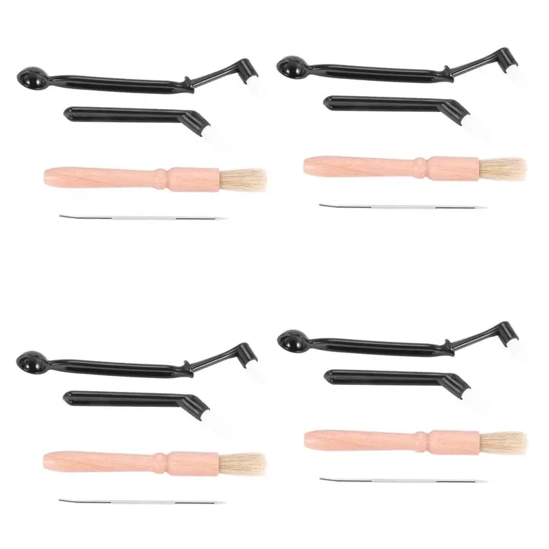 ABVJ-16 Pcs Coffee Machine Cleaning Set Coffee Grinder Brush Coffee Machine Group Head Cleaning Brush