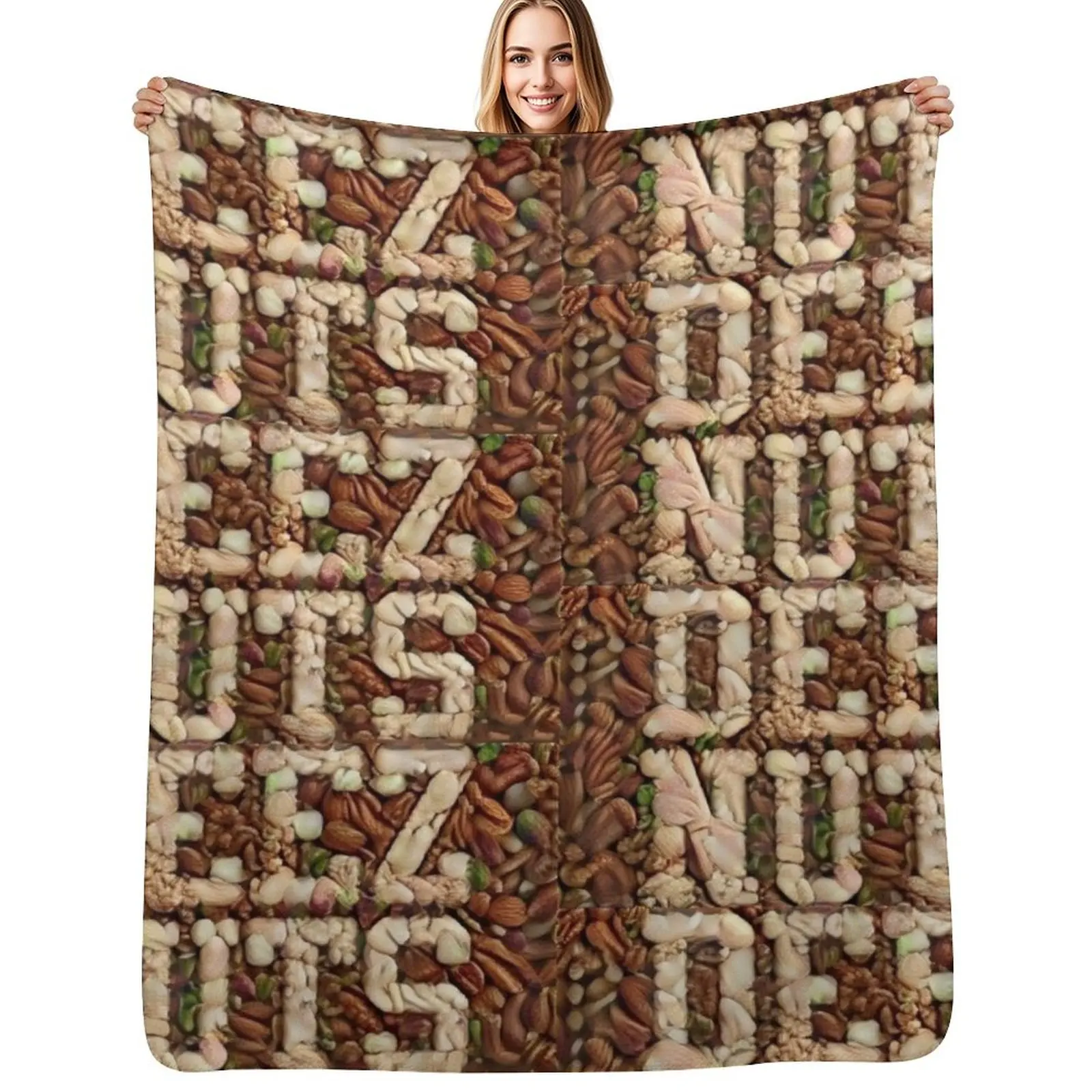 

Deez Nuts Throw Blanket Multi-Purpose Flannel Fabric Winter beds decorative Blankets