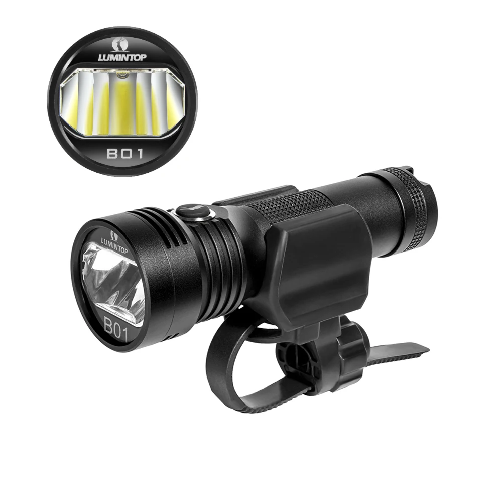 

Lumintop B01 900LM 216m Bicycle Headlight USB Rechargeable Bike Light Anti Glare 21700 Flashlight Outdoor Torch Light