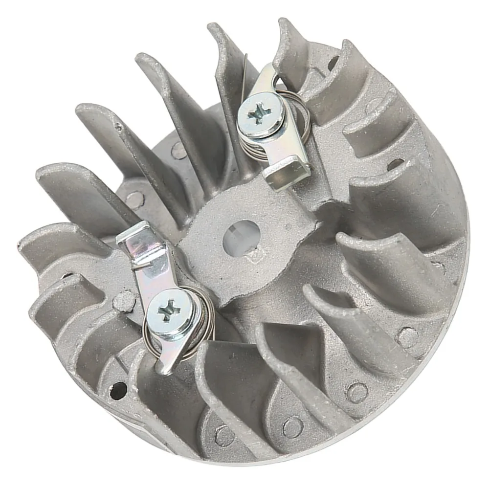 Aluminium Alloy Chainsaw Flywheel Silver Easy to Install Replacement Part Compact Garden Tool Replacement for Husqvarna 137 137e