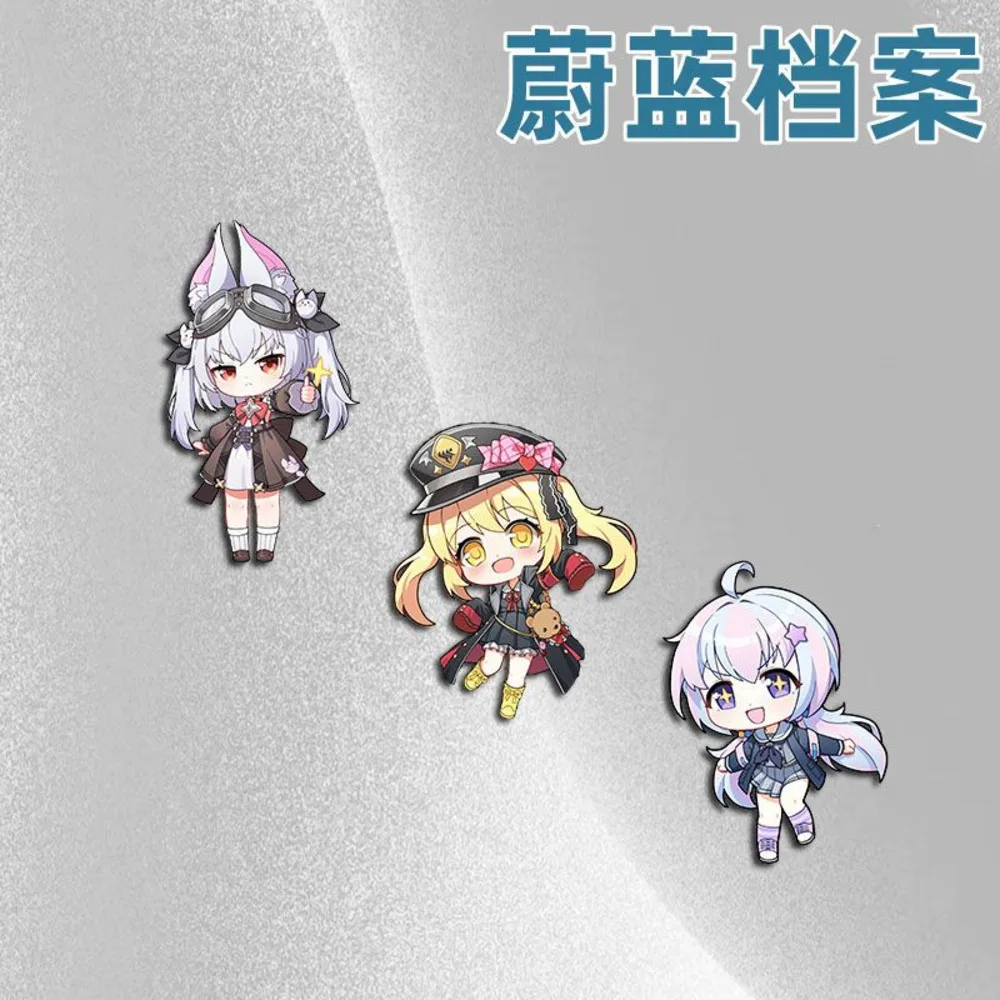 

3PCS Anime Blue Archive Badge Brooch Pin Clothes Backpack Decoration Lapel Personalized Chest Tag