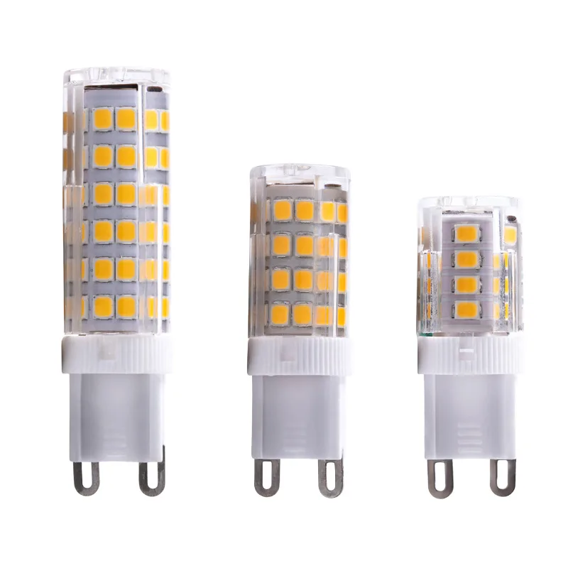 Bombilla Led de cerámica G9, foco sin parpadeo, 220V, 3W, 5W, 7W, 9W, 12W, SMD2835, ángulo de haz de 360 grados