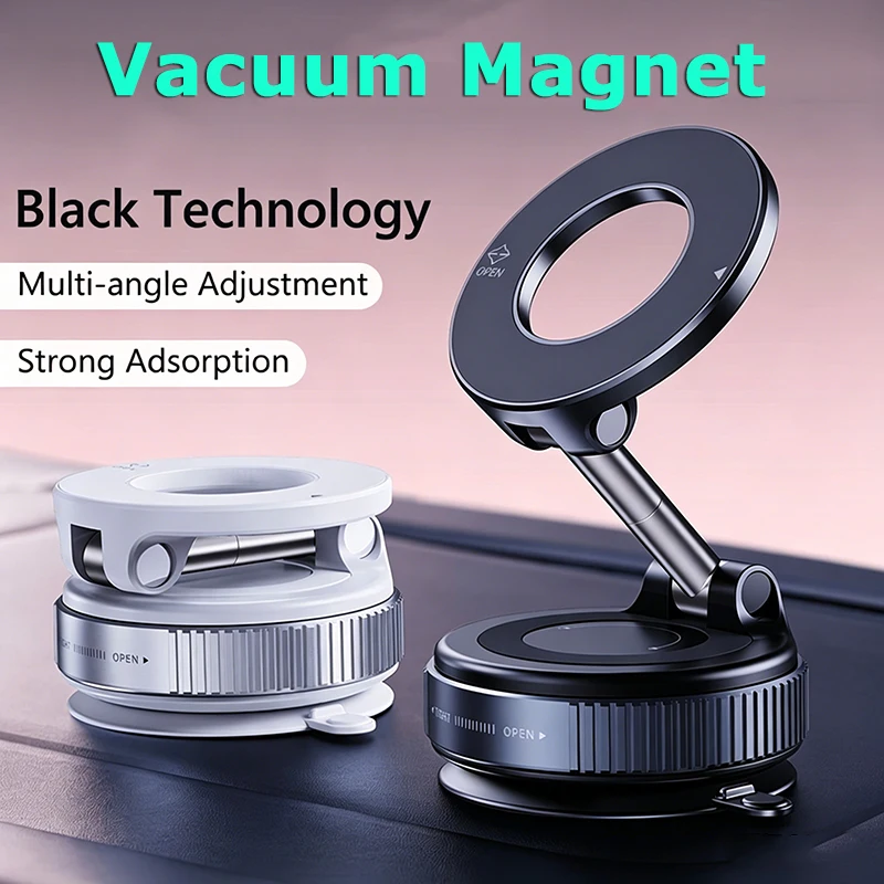 

Vacuum Magnet Car Bracket Upgraded Version Multi-angle 360° Adjustment Strong magnetic attraction Foldable Car Navigation Holder