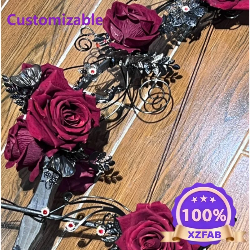 Factory Direct 2026 Elf Bow and Arrow Gothic Style Rose God Bow Handmade Cool Theme