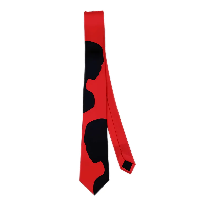 

Оригинальный галстук для студенческой рубашки, мужские и женские дизайнерские галстуки jk, черный и красный галстук, модные аксессуары