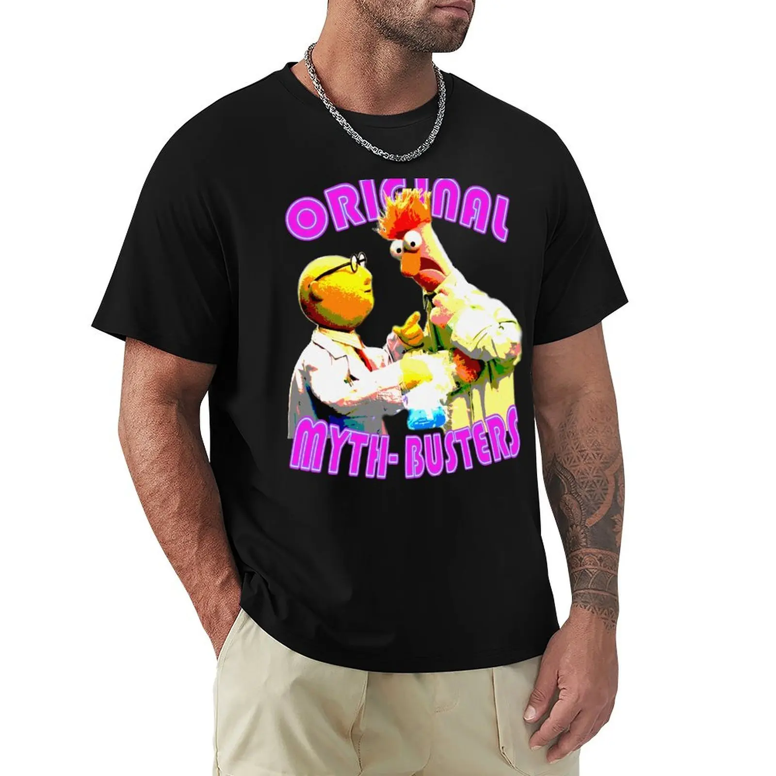

original mythbusters T-Shirt oversized summer tops sublime anime stuff funny t shirts for men