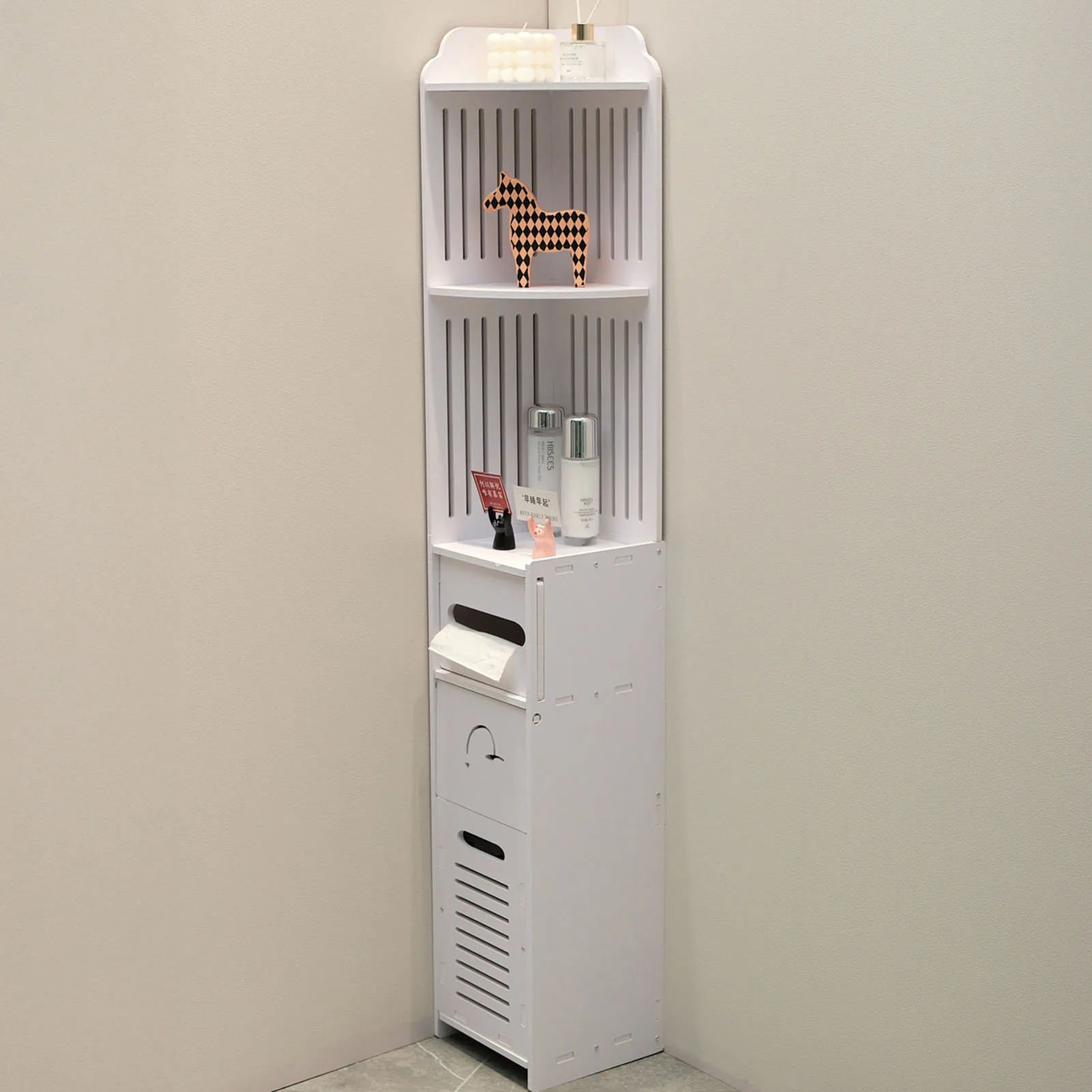 

Напольный многофункциональный шкаф для ванной комнаты, полка-органайзер для хранения, мебель для дома, 22x20x120 см