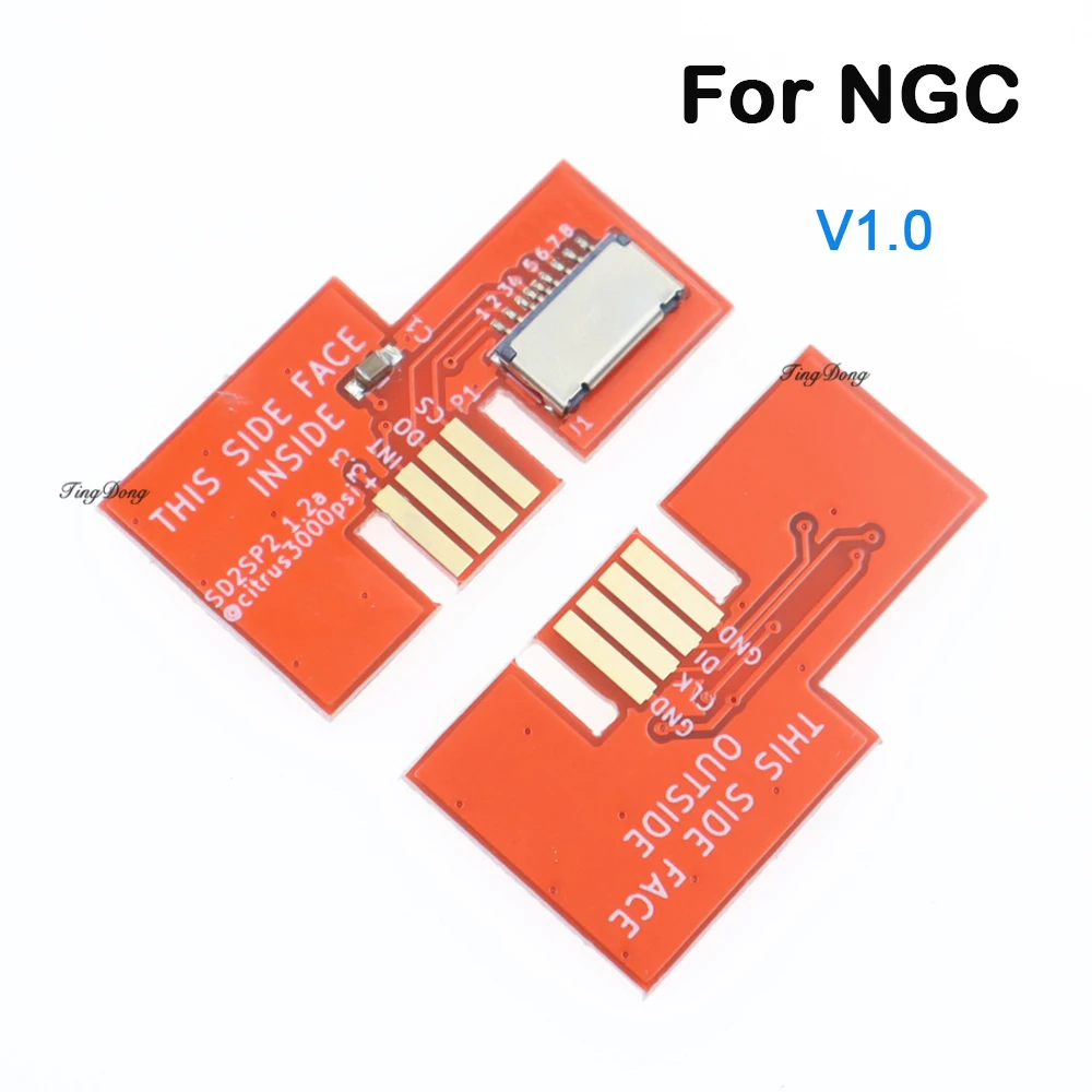 อะแดปเตอร์การ์ด Micro SD SD2SP2 รุ่น 1.0 สำหรับ GameCube NGC SDLoad SDL จำนวน 1-10 ชิ้น