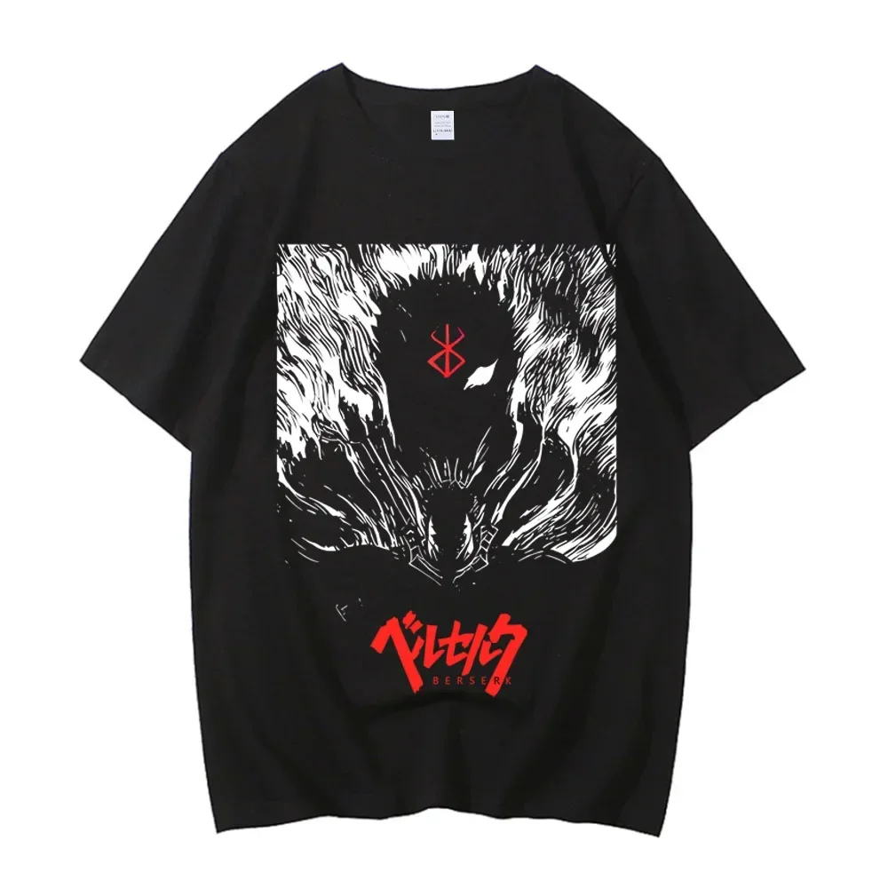 Anime Berserk T-shirt Summer Women's Short Sleeve T-shirt Printed Top 2025 Trendy T-shirt Fan Clothing Graphic T Shirts Y2K Tops image 5