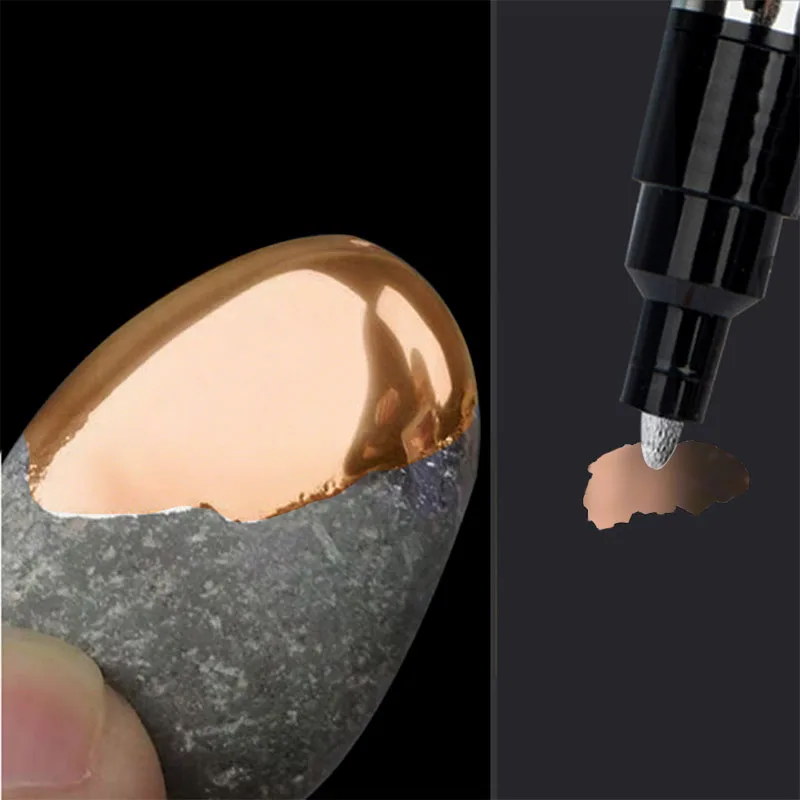 1/2/3pcs Spiegel Marker Pen DIY Reflecterende Verf Pennen Spiegel Markers Chroom Goud ZILVER Koper Kleur handtekening Auto Kunst Ambachten