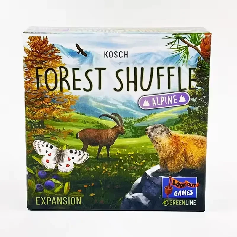 Tourist Pier Forest Shuffle versión en inglés Forest Shuffle juego de mesa tarjeta de reunión juego multijugador reunión casual