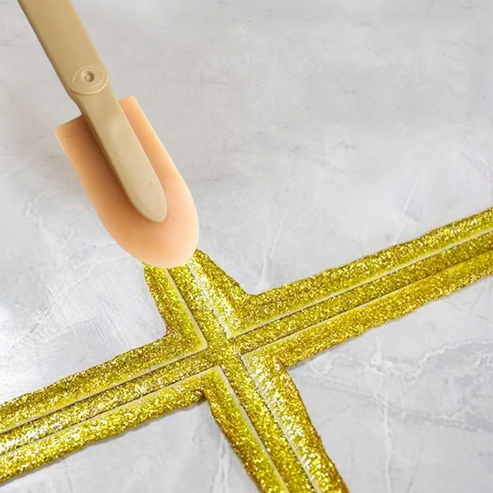 Outil professionnel d'application et de finition de mastic pour carrelage, pour un fini impeccable, sans joint, spatule à mastic lisse