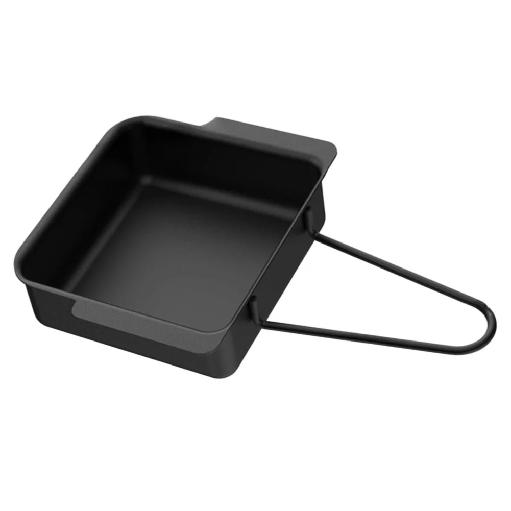 Black Grill Drip Pan for Grease Control Replacement for Outdoor Grilling 4.7 4.2 Inch Metal Construction Black