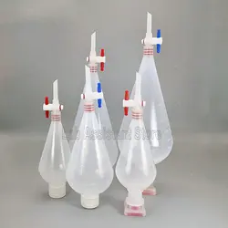 1pcs Lab 125ml/250ml/500ml/1000ml PP Dropping Funnel Plastic Separatory Funnel High Temperature Resistance Laboratory Supplies