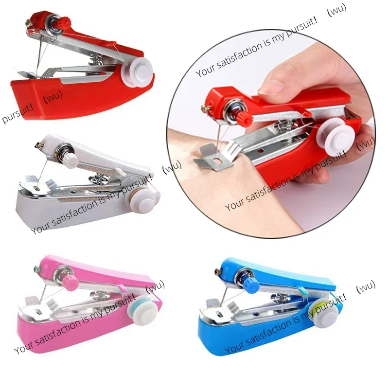 1Pc Mini Sewing Machines Needlework Cordless Hand-Held Clothes Useful Portable Manual Sewing Machines Handwork Tools Accessories