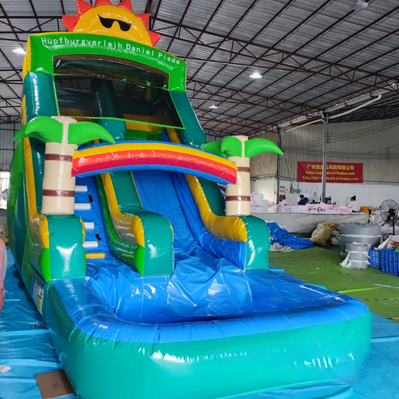 FOR Big Cheap Green giant inflatable water slide inflatable pool slide water slide inflatable for kids and adults