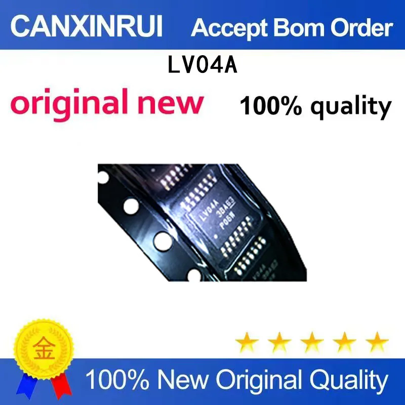 (5-100 Pieces) Brand new original SN74LV04APWR silk screen LV04A direct insertion TSSOP14 six inverter chip