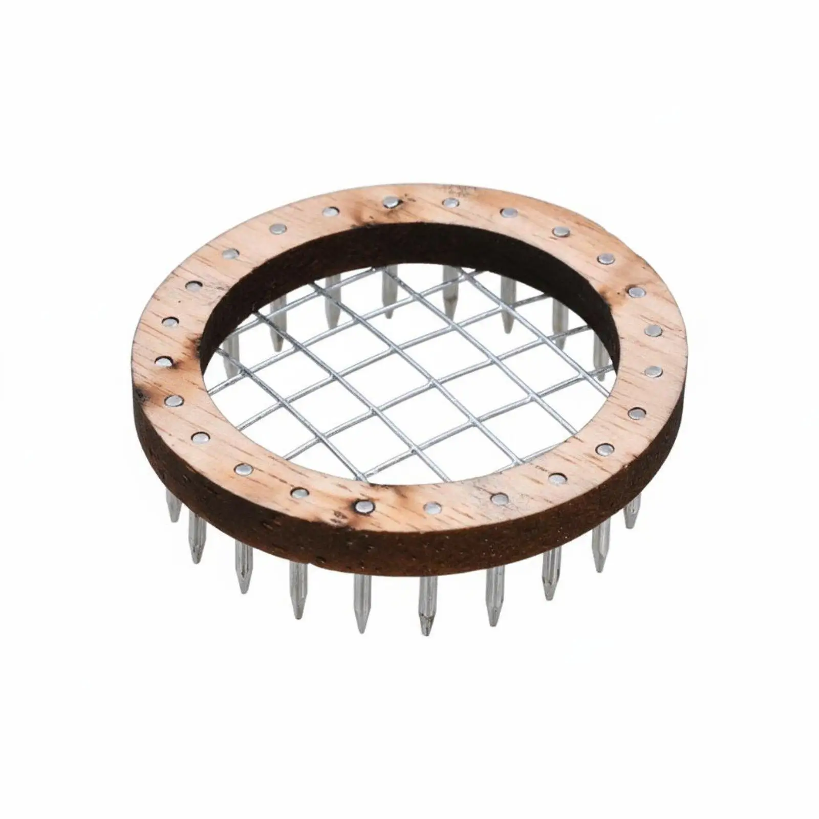Queen Bee Wooden Cage Sturdy Metal Mesh Frame Pin-style Cage Isolator for Effective Bee Colony Introduction and Apiary