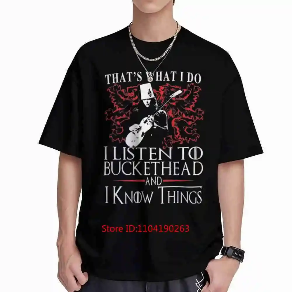 Buckethead Short Sleeve Tee 100% Cotton T-Shirt