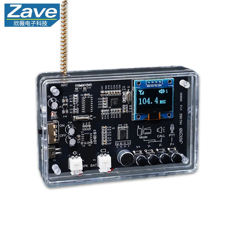 Smart Walkie Talkie & Radio DIY Electronic Kit, Wireless Intercom Calling Radio Circuit Board Soldering Practice Kit