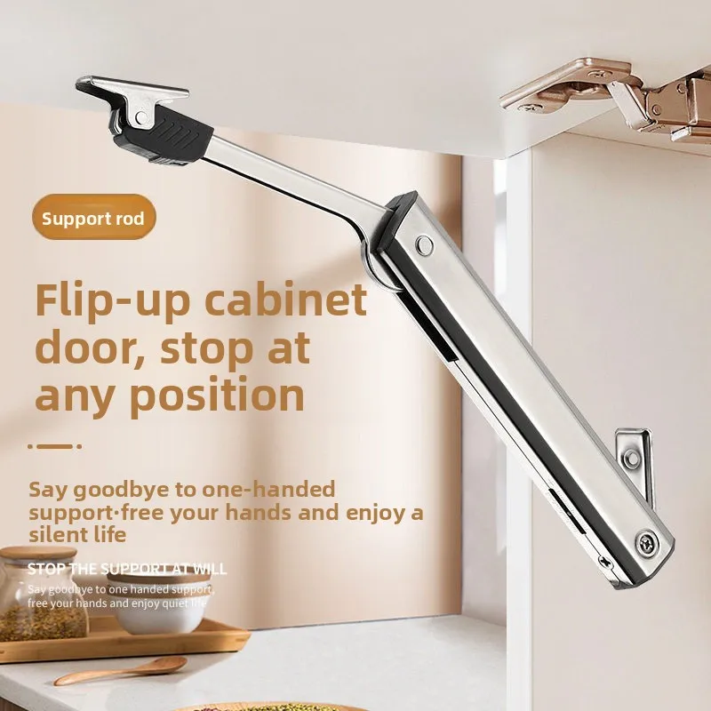 Cabinet door up and hover, random stop air support, cabinet and wardrobe door hydraulic rod, wardrobe equipment