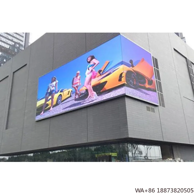 شاشة LED رائجة البيع P10 لافتات رقمية خارجية وعروض IP66 خارجية مقاومة للماء إعلان تلفزيون فيديو جدار لوحة 960x960 مللي متر