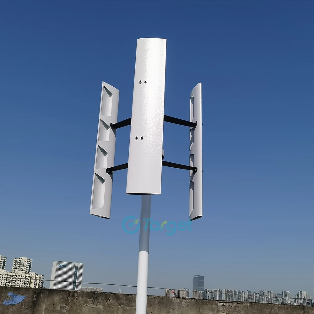 Hybrid Home Vertical Wind Turbine Generator Free Energy 15000W 20000W Wind Power Windmill Permanent Maglev with MPPT Controller
