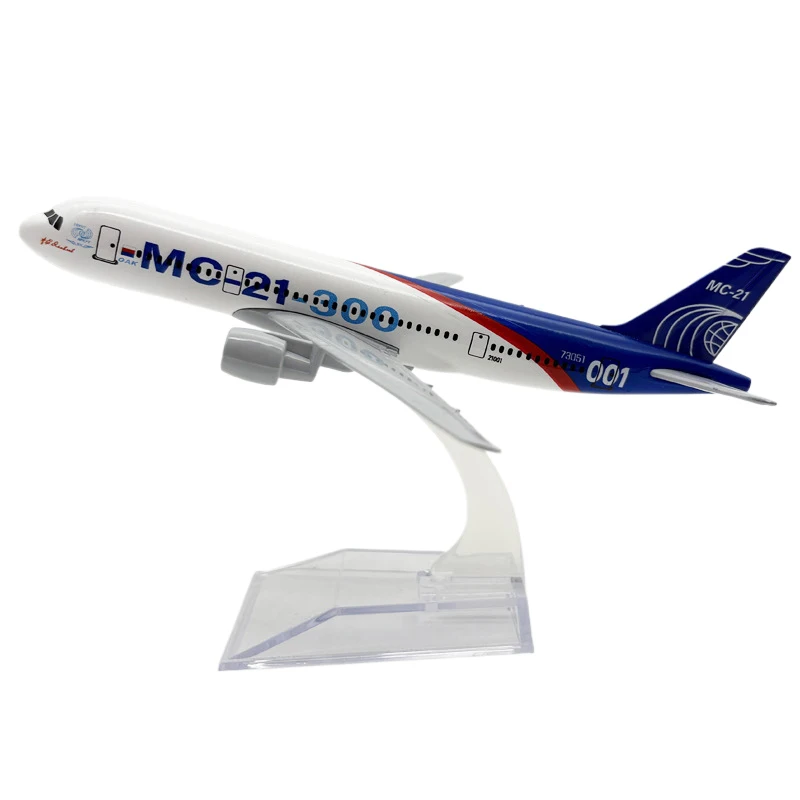 

Русская модель самолета MC-21 16/20 см. Металлический игрушечный самолет; Идеально подходит для коллекционеров и подарков для детей; Изготовлен из литого металла из сплава под давлением.