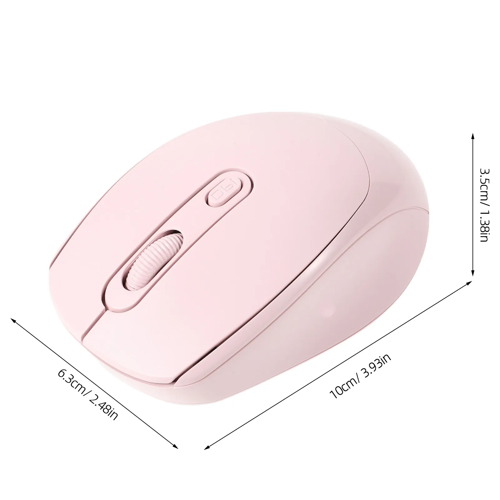 Wireless Mouse Silent Click Dual Mode 5.2 and 2.4ghz Adjustable 3 Dpi Portable Quiet Mouse for Laptop Desktop Pc Office