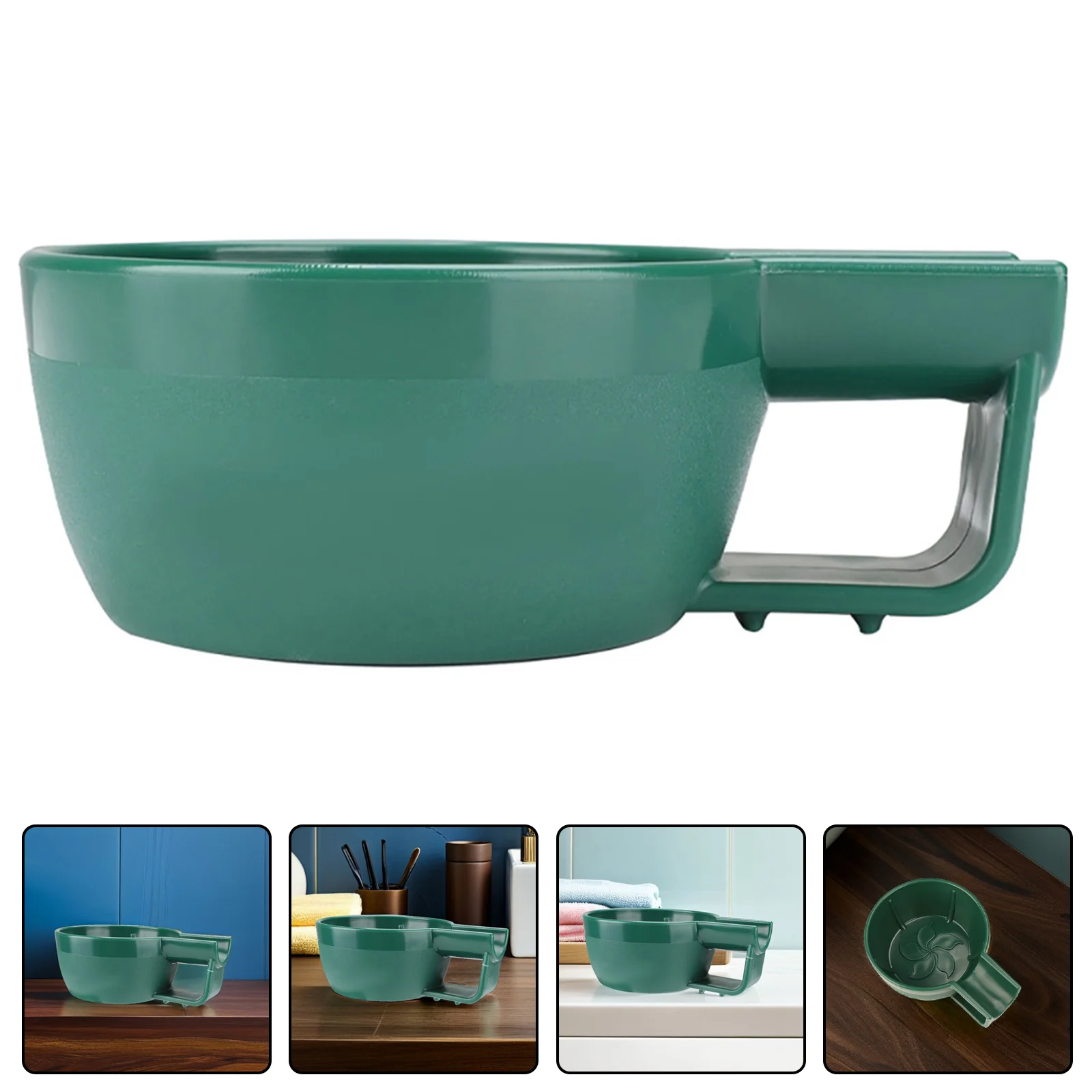 

Deep Shaving Bowl for Men Sturdy Plastic Shave Cup Rich Lather Generation Anti-Slip Bottom Ideal for Shaving Soap and Cream