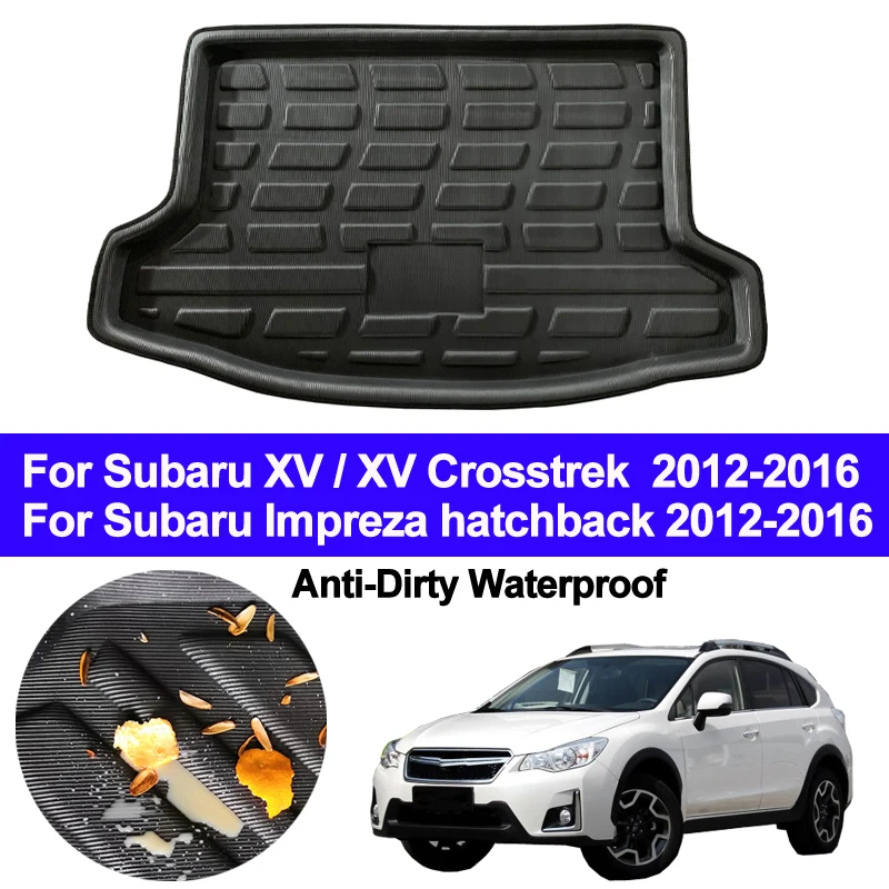 Car Rear Boot Cargo Liner Trunk Floor Carpets Tray Pad Mat For Subaru XV Crosstrek / Impreza Hatchback 2012 - 2016