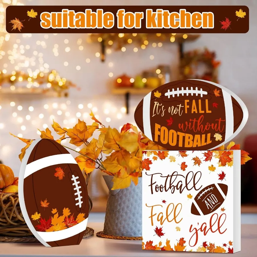 3 قطعة ديكور طاولة كرة القدم الخريف صينية متدرجة ديكور قطع مركزية للطاولات المزرعة الشكر زخارف القيقب البرتقالي لـ #4